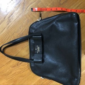 Kate Spade black leather bow purse